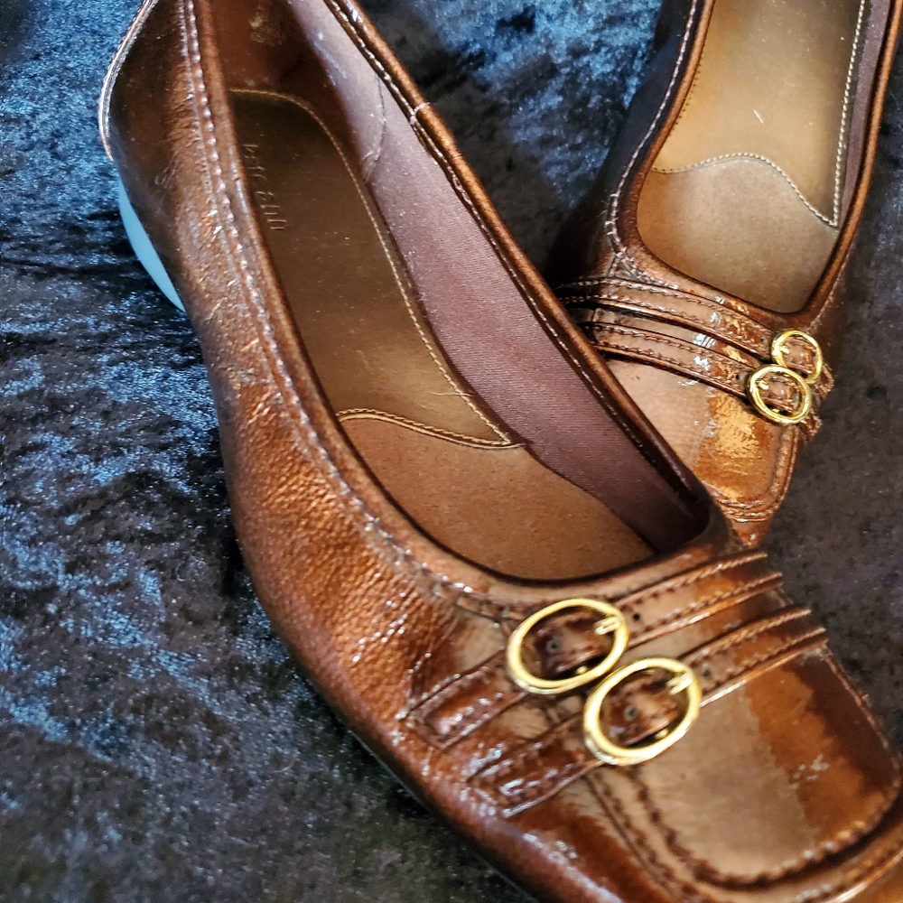 Bronze Patton Leather Kate Ann Size  8 1/2